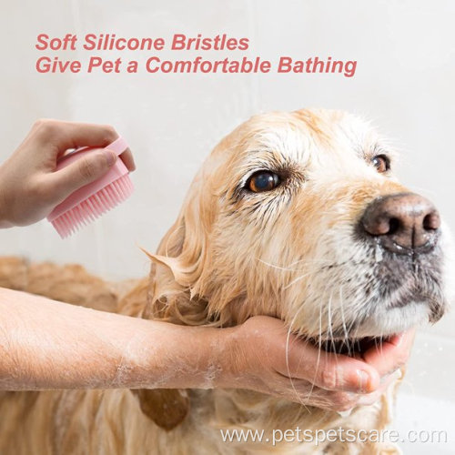 Pet Dog Bath Brush Soft Silicone Dog Brush